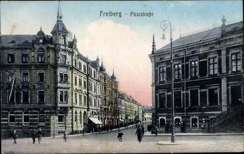 Ak Freiberg in Sachsen, Poststraße