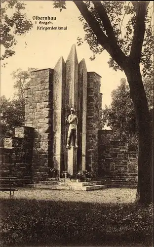 Ak Olbernhau im Erzgebirge, Kriegerdenkmal