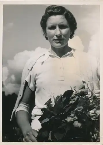 Foto Tennisspielerin Hilde Sperling, Portrait