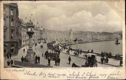 Ak Douglas Isle of Man England, Loch Promenade