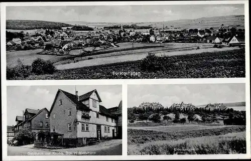 Ak Fürstenhagen Hessisch Lichtenau in Hessen, Panorama, Erholungsheim, Gasthaus zur Krone