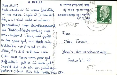 Ak Neukirch in der Lausitz, Georgenbad