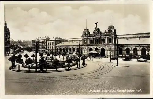 Ak Mainz am Rhein, Hauptbahnhof