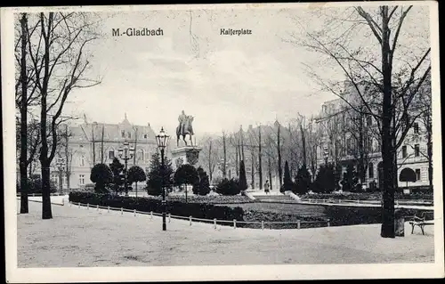 Ak Mönchengladbach am Niederrhein, Kaiserplatz, Denkmal