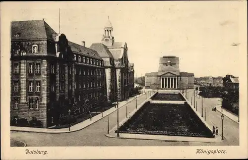 Ak Duisburg im Ruhrgebiet, Königsplatz