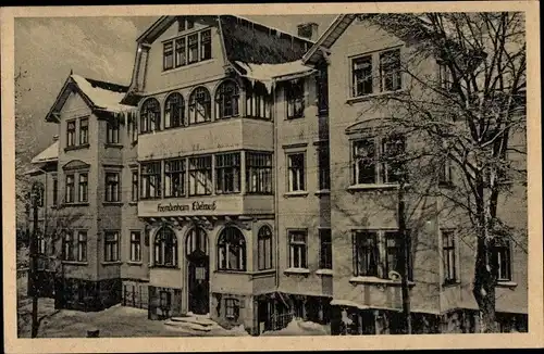 Ak Oberhof im Thüringer Wald, Hotel Pension Edelweiß