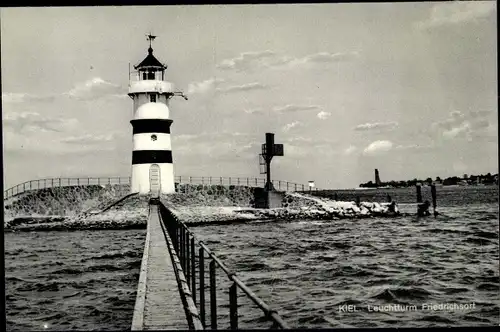 Ak Hansestadt Kiel, Leuchtturm, Friedrichsort