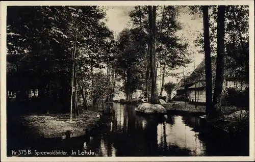 Ak Lehde Lübbenau im Spreewald, Spreewaldbilder, Gasthof zur Bleiche