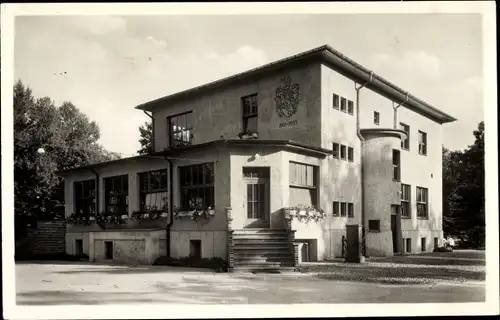 Ak Forst in der Niederlausitz, Rosengarten, HO Gaststätte