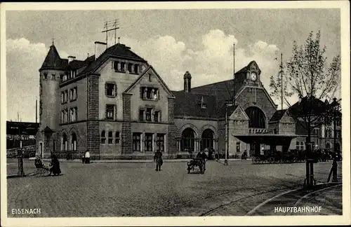 Ak Lutherstadt Eisenach in Thüringen, Hauptbahnhof