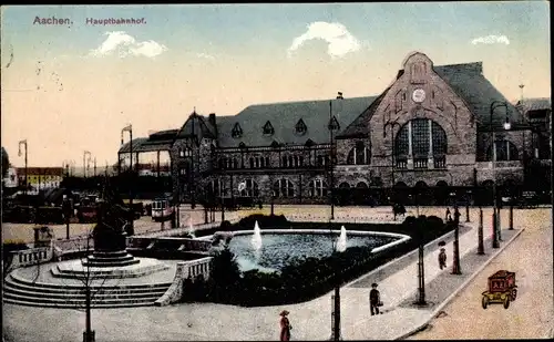 Ak Aachen in Nordrhein Westfalen, Hauptbahnhof