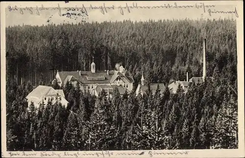 Ak Carolagrün Auerbach im Vogtland, Heilstätte Carolagrün