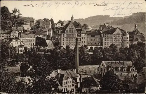 Ak Sebnitz Sächsische Schweiz, Stadtschule
