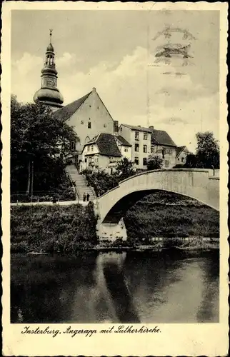 Ak Tschernjachowsk Insterburg Ostpreußen, Lutherkirche, Angerapp