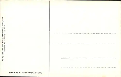 Künstler Ak Hoffmann, H., Schwarzwaldleben, Partie an der Schwarzwaldbahn, Bauern bei der Heuernte