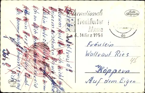 Ak Briefmarkensprache, Blumen, Dein auf Ewig, Dein ist mein Herz, Amag 70841