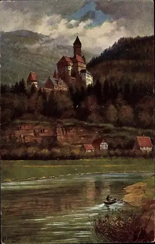 Künstler Ak Hoffmann, H., Zwingenberg am Neckar, Schloss
