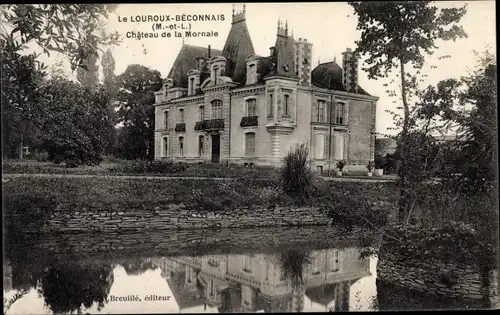 Ak Le Louroux-Béconnais Maine et Loire, Château de la Mornaie