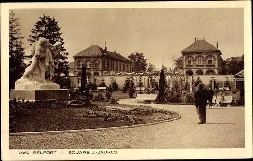 Ak Belfort Beffert Beffort Territoire de Belfort, Square J. Jaures