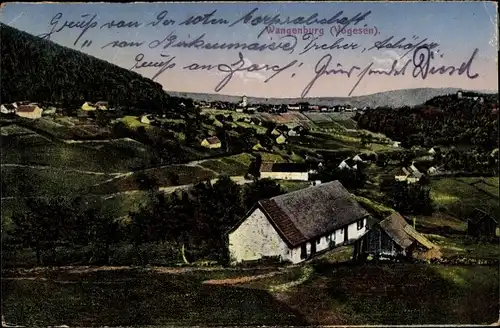 Ak Wangenbourg Wangenburg Elsass Bas Rhin, Blick auf den Ort