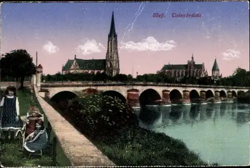 Ak Metz Moselle, Totenbrücke