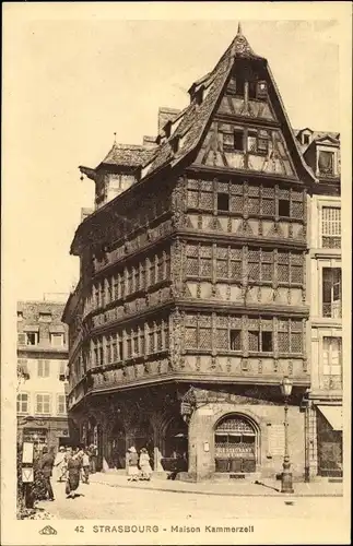 Ak Strasbourg Straßburg Elsass Bas Rhin, Maison Kammerzell