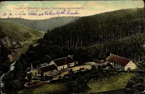 Ak Chotěboř Chotieborsch Region Hochland, Rodiste Ignata Herrmanna spisovatele