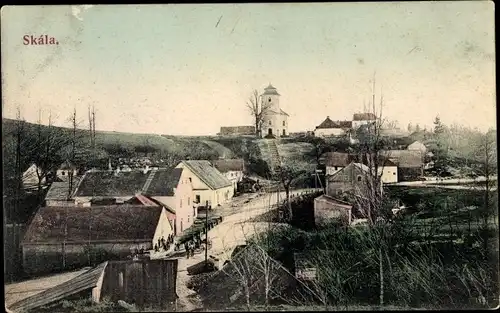 Ak Skála Skal Region Reichenberg, Gesamtansicht