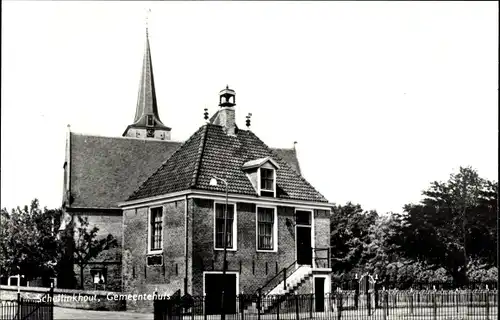 Ak Schellinkhout Nordholland, Gemeentehuis