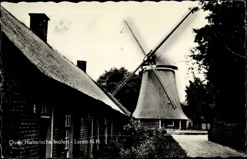Ak Laren Nordholland Niederlande, Oude Historische molen