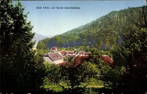 Ak Bad Thal Ruhla in Thüringen, Ruine Scharfenburg
