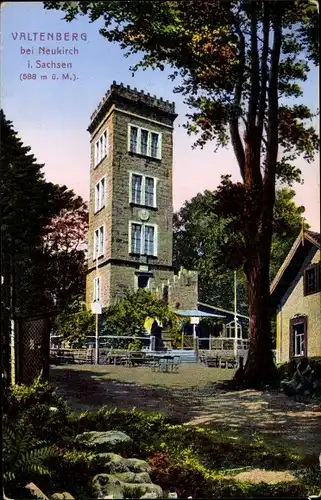 Ak Neukirch in der Lausitz, Valtenberg, Aussichtsturm, Terrasse