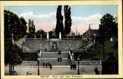 Ak Erfurt in Thüringen, Stadtpark