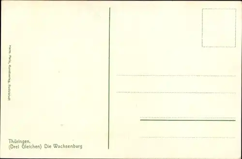 Ak Drei Gleichen Thüringen, Wachsenburg