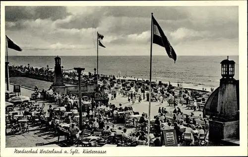 Ak Westerland auf Sylt, Kurterrasse