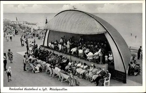 Ak Westerland auf Sylt, Musikpavillon