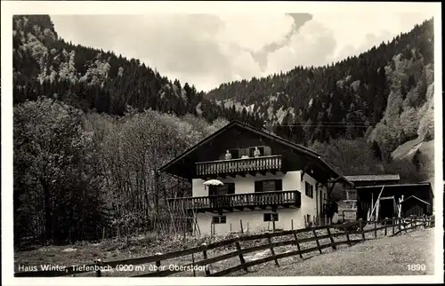 Ak Tiefenbach Oberstdorf im Oberallgäu, Haus Winter