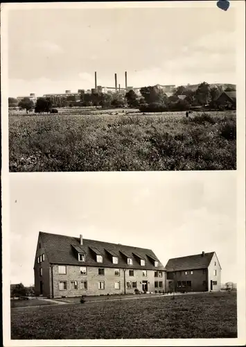 Ak Oer Erkenschwick im Ruhrgebiet, Zeche Ewald Fortsetzung, Stickstoffwerk, Heimstatt St. Josef