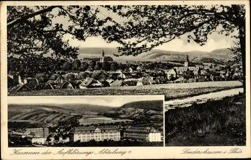 Ak Sondershausen im Kyffhäuserkreis Thüringen, Panorama, Kaserne d. Aufklärungs Abt. 4