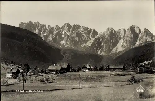 Ak Gosau in Oberösterreich, Panorama, Donnerkogel