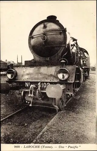 Ak Laroche Yonne, Une Pacific No. 6102, Französische Eisenbahn