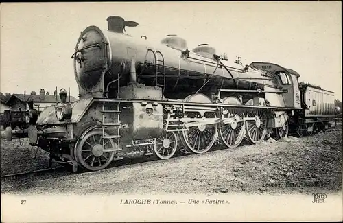 Ak Laroche Yonne, Französische Eisenbahn, Une Pacific
