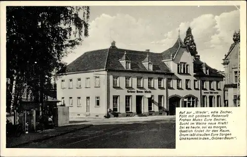 Ak Offenburg in Baden Schwarzwald, Gasthof Grüner Baum