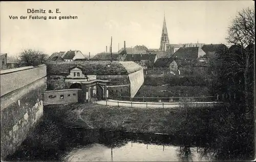 Ak Dömitz an der Elbe, Von der Festung aus gesehen