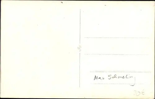 Ak Max Schmeling, Boxer, Schwergewicht