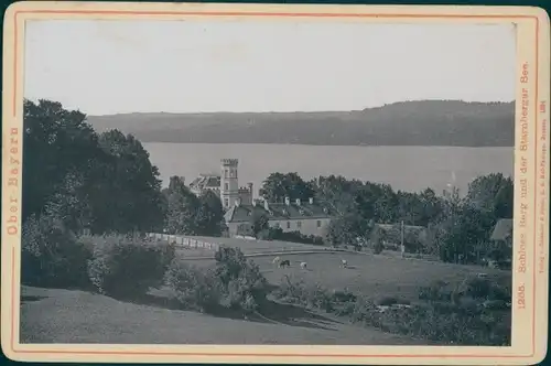 Kabinettfoto Berg am Starnberger See Oberbayern, Schloss Berg