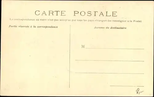 Ak Paris VIII, Crue de la Seine 1910, Rue Pasquier, Rue de la Pepiniere