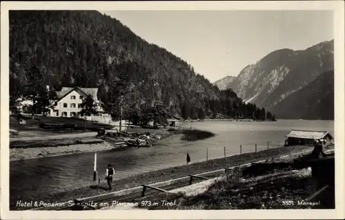Ak Tirol Österreich, Hotel und Pension Seespitz am Plansee