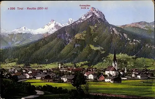 Ak Reutte in Tirol, Panorama, Gernspitze