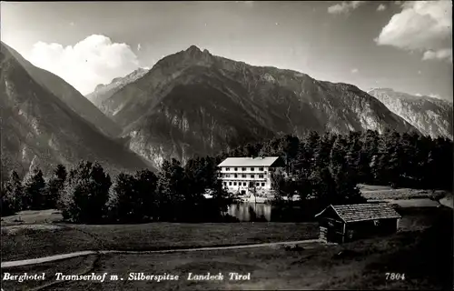 Ak Landeck in Tirol, Berghotel Tramserhof, Silberspitze